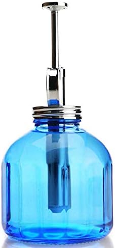 Plant Mister- Blue Color Glass Bottle & Brass Sprayer (Chrome) - Image 2