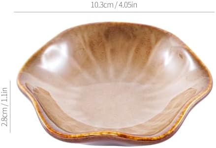 Ceramic Jewelry Dish, 1, Kiln Transformed Lotus Khaki Color - Image 2