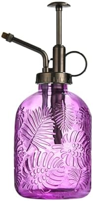 Spray Bottle for Plants, Plant Mister Spray Bottle, Glass Plant Mister Spray Bottle, Embossed Vintage Glass Watering Can, Succulent Watering Bottle with Top Pump for Outdoor (OO) by Unknown
