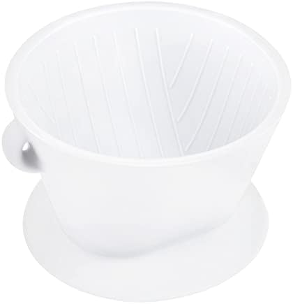 Segarty Camping Pour Over Coffee Maker, White Collapsible Silicone Coffee Dripper Single Cup with Storage Bag, Cone Filter Drip Holder, Slow Brewer for Travel, Backpacking by Segarty