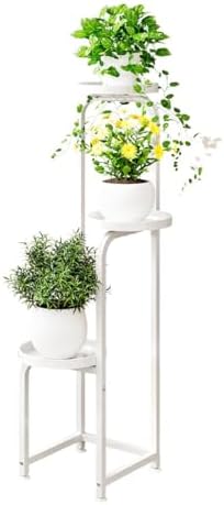 INGIORDAR Plant Stand Indoor Outdoor Corner Tiered Plant Shelf 3 Tier Metal by INGIORDAR