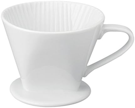Fino Filter Cone, Fine White Porcelain, Number 2-Size, Brews 2 to 6-Servings by Fino