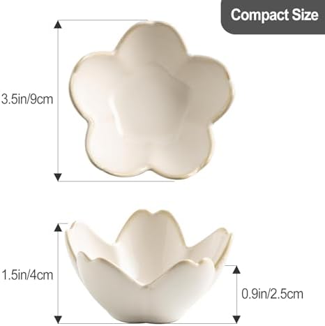 Pearl White Flower Ceramic Ring Holder Jewelry Dish Tray Trinket Bowl - Image 4