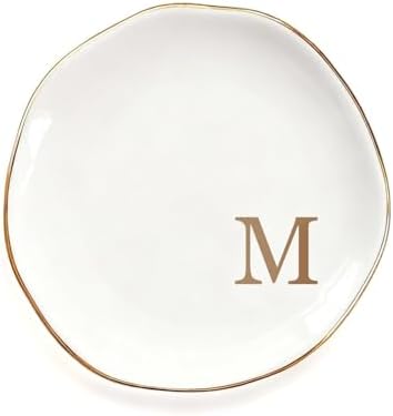 Ceramic Jewelry Tray Trinket Ring Dish Personalized Gifts for Women Bride by Fmeida