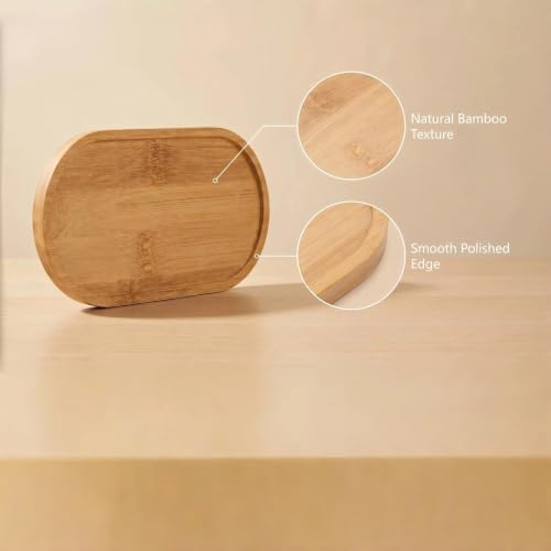 2PCS Bamboo Bathroom Trays - Suitable for the Bathroom,Kitchen,Breakfast Tray and Decorative Tray (7.68 in * 3.74 in) - Image 5