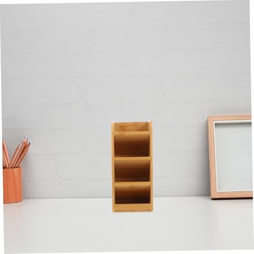 Veemoon Wooden Desk Organizer Multifunctional Pen Holder Storage for Office Supplies Stylish Minimalist Design Safe Stable Construction Keeps Your Workspace Neat - Image 6