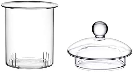 CnGlass Replacement Glass Tea Infuser with Lid for 33.8oz/40.6oz Teapot,Borosilicate Glass-Odor and Stain Free by CNGLASS