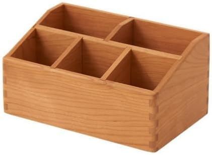 Baoblaze Open-Top Wooden Desk Organizer | Elegant, Compact, Tabletop Sorter, for Bedside Table, Reception Area, 150x120x120mm by Unknown
