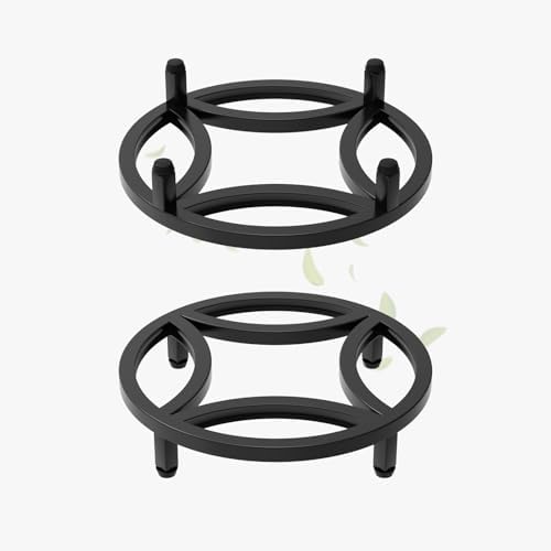Zhongma 2 Pack 11.8" Low Plant Stand, Fully Assembled Heavy Duty Pot Riser by Zhongma