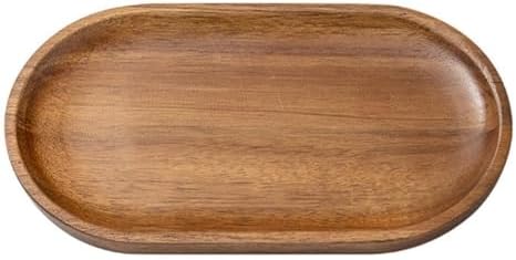 Rectangular Wooden Tray For Serving For Tea Coffee And Desserts With Minimalist Japanese Style And Easy To Clean Wood For Various Settings(TP02（Small）) by Unknown