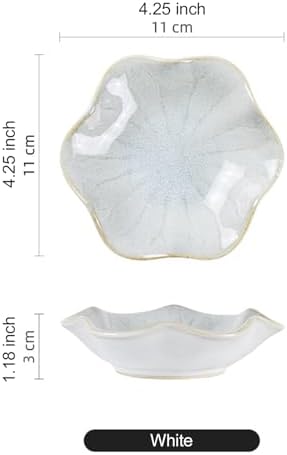 Lotus Leaf Ceramic Jewelry Ring Dish for Women (White) - Image 2