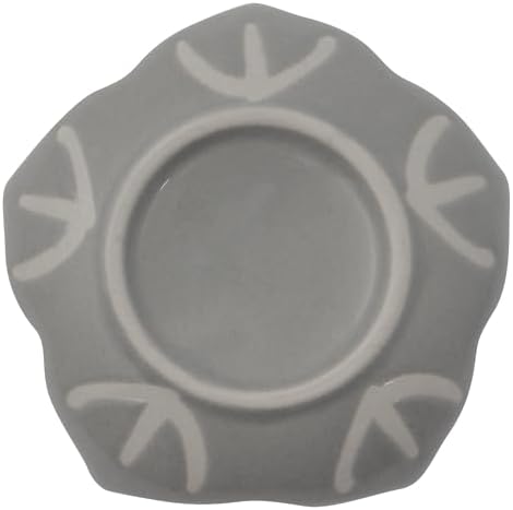 Karma Gifts Medium Flower Trinket Tray, Gray Flat - Image 2
