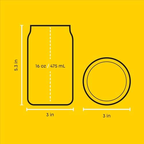 JoyJolt Harry Potter House Crests Glass Tumblers with Lids and Straws, 16oz Glass Cups with Lids and Straws, Can Shaped Drinking Glasses Set of 4, Hogwarts Cup, Harry Potter Merchandise - Image 2