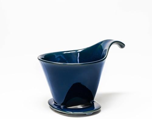 ZERO JAPAN - Bee House Pour Over Coffee Dripper - Ceramic Coffee Maker with Elegant Peek Hole, Drip Cone Brewer Coffee Gifts, Brewing Accessories - Jeans Blue, Standard Size - Image 7
