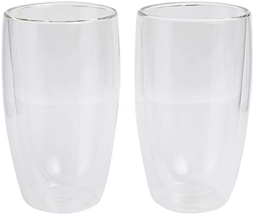 Bodum 15oz Pavina Double Wall High-Heat Borosilicate Glass, Set of 2, Clear (Pack of 4) - Image 3