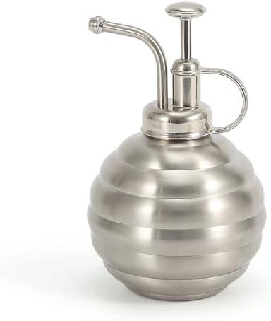 Plant Mister Spray Bottle, 500ml/17oz, Vintage Style Water Sprayer (Silver, 17OZ) by LIANSHI