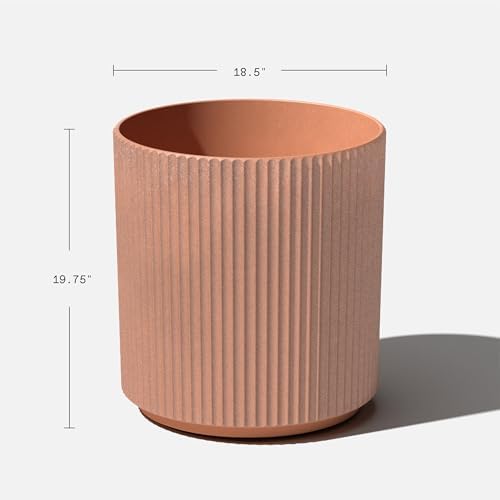 Veradek Demi Series Planter - Large Round Outdoor Planter - Image 3