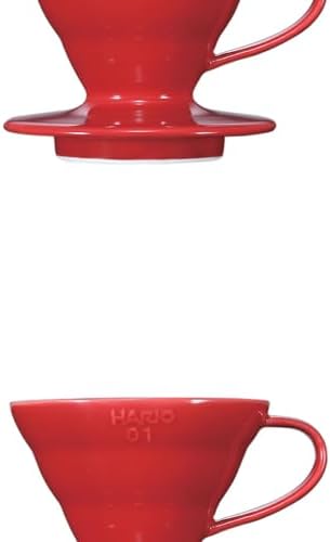Hario V60 Ceramic Coffee Dripper Pour Over Cone Coffee Maker Size 01, White - Image 3