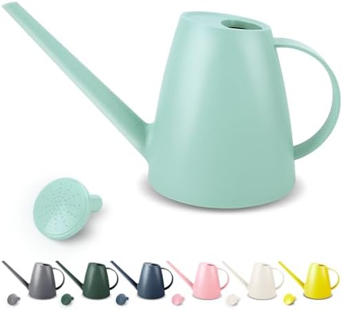 1.8L Watering Can, Small Watering Can for Indoor Plants with Long Spout by QilebiGardeningSeries