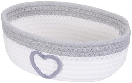 uxcell Rectangular Rope Basket 11.2x6.7x3.5inch Small Woven Baskets by uxcell
