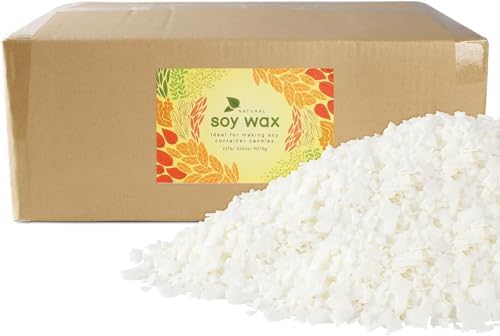 Natural Soy Wax for Candle Making 20 lb Bag, Soy Wax Flakes,DIY Candle by Grcdoyvl
