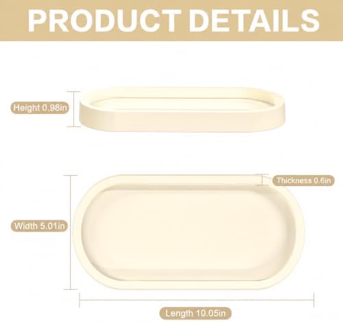 Bathroom Tray,Vanity Tray,Perfume Tray for Makeup,Perfume,Trinket - Image 4
