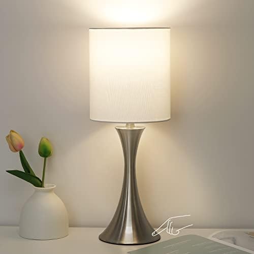 Touch Control Table Lamp, 3-Way Dimmable Desk Lamp, Bedside Reading Light by Seasidevillage