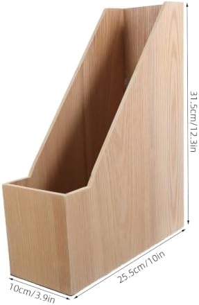Wooden Desktop Bookshelf Organizer Space Saving Stable for Desk, Storage - Image 2