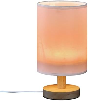 Pale Pink Print Bedside Table Lamp for Bedroom Small Lamps for Nightstand Lamp with Non-Slip Base Night Light Lamps for Living Room Home Office Dorm Kids Room - Image 2