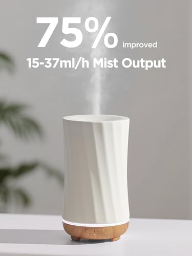 InnoGear 150ml Ceramic Essential Oil Diffuser, Diffusers for Home, White - Image 5