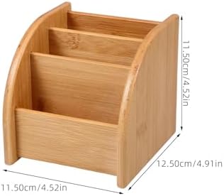 Wooden Office Pen Organizer Desk Holder for Desktop Storage - Image 2