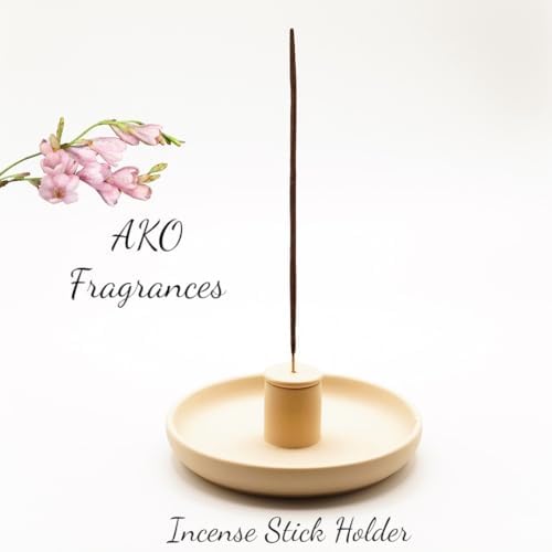4 in 1 Incense Burner Holder - Multi-Purpose Ceramic Incense Stick Holder, Palo Santo Holder for Clean Burning, Sage Meditation Burner Set, Candle Holder for Aromatherapy (Matte Beige) - Image 4