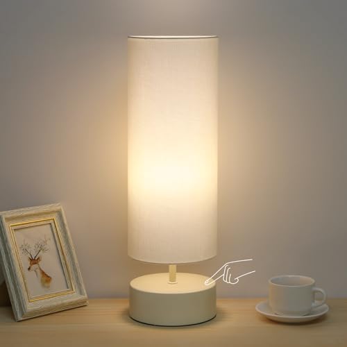 Touch Control Table Lamp, 3 Way Dimmable Bedside Lamp, Modern Desk Lamp by Seasidevillage