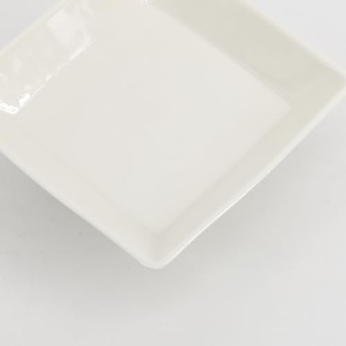 COLLECTIVE HOME - Ceramic Jewelry Tray, Decorative Geometric Jewelry Dish, Luxurious Trinket Tray with High Base, Birthday Mother's Day for Women (Square Glossy) - Image 3