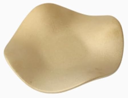 ZJchao Ceramic Jewelry Tray Ring Dish Key Tray 6.69x6.69x1.18in Minimalist Vanity for Rings Earrings Keys with Polished Finish for Bedroom Bathroom Decor (Gold) - Image 6
