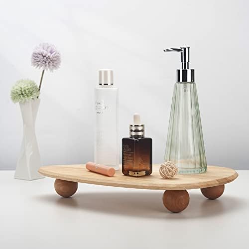 Wood Riser for Display, Wooden Pedestal Stand for Decor, Wood Display Tray for Candles Plants Bottles Vases Soap Dispenser - Image 5