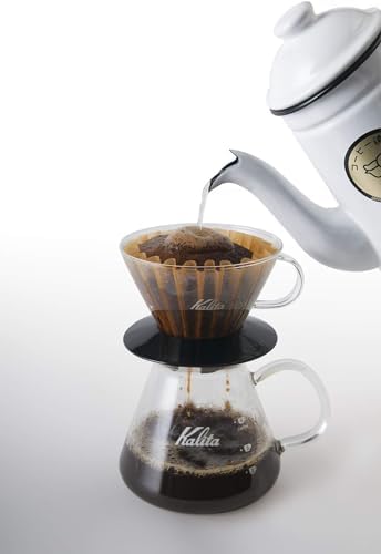Kalita Wave Pour Over Coffee Dripper, Size 185​, Makes 16-26oz, Single Cup Maker, Heat-Resistant Glass, Patented & Portable,black - Image 5