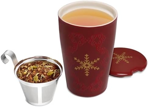Tea Forte Double-Walled Ceramic Kati Cup, Warming Joy, 12 oz - Image 4