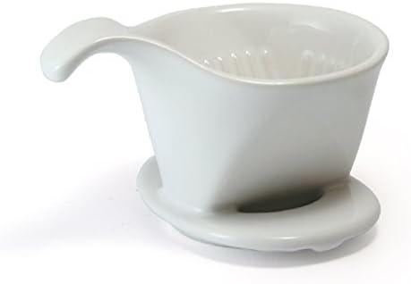 ZERO JAPAN - Bee House Pour Over Coffee Dripper - Ceramic Coffee Maker with Elegant Peek Hole, Drip Cone Brewer Coffee Gift, Brewing Accessories - White, Small Size by ZEROJAPAN