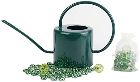 Indoor Watering Can for Houseplants - Long Spout Metal Watering Can for Indoor Plants,Succulents or Outdoor Garden Flower, 1.3L / 40 oz Green by Lechloris