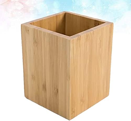 Veemoon 2pcs Bamboo Wood Desk Organizer Cute Stationery Holder Pen Pencil Storage Box Desk Accessory Office Organization - Image 6