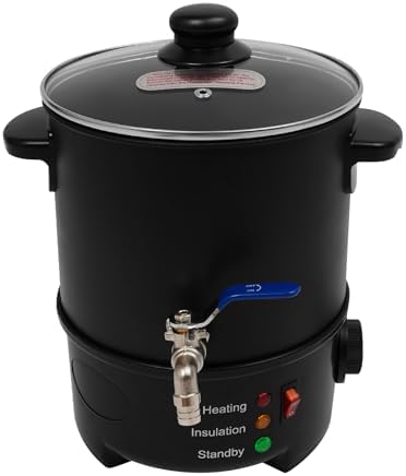 Wax Melter for Candle Making, 4 Liter Large Electric Wax Melting Pot Easy Pour Spout, Electric Non-Stick Candle Wax Melter Pot DIY Candle Making Kit w/ Adjustable Temperature for Candle Soap Cream by Unknown