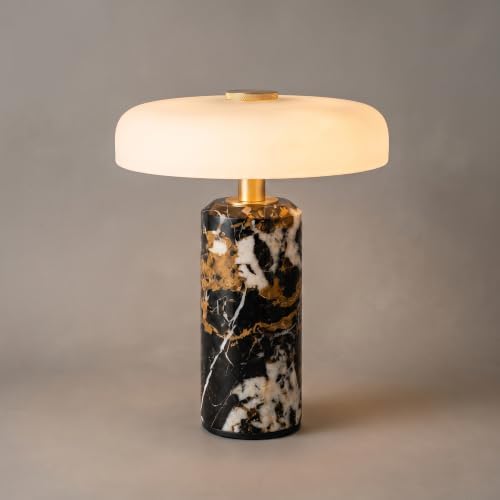 Cordless Rechargeable Marble Table Lamp with Touch Dimmable﻿ by Bofea