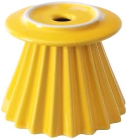 Needzo Pour Over Coffee Dripper Yellow Ceramic Slow Brewing Accessories for Home, Cafe, Restaurants, Reusable Barista Brew Cup, 4.5 x 3.5 - Image 7