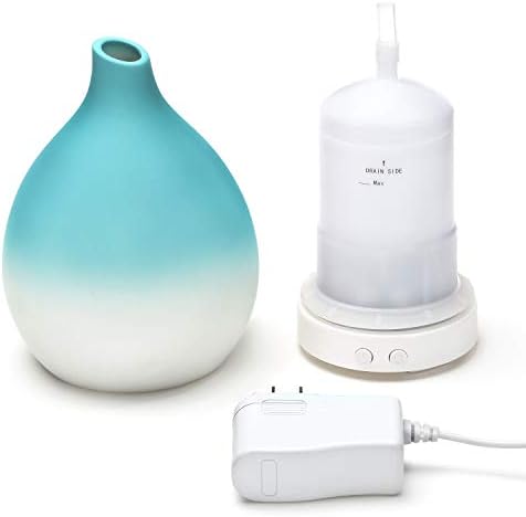 Design Accents Essential Oil Diffuser - Ceramic Home Decor Diffuser for Aromatherapy 100ml, Aqua - Image 5