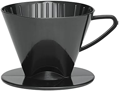 Fino Pour-Over Coffee Brewing Filter Cone, Number 2-Size, Black, Brews 2 to 6-Cups by Fino