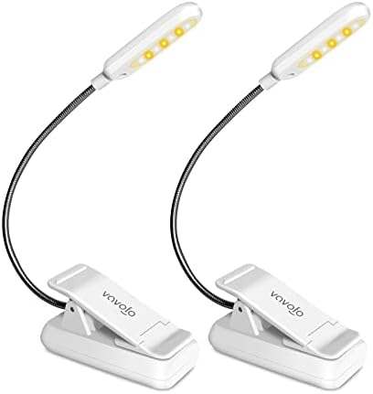 VAVOFO Rechargeable Reading Light, Clip on Book Light for Reading in Bed by VAVOFO