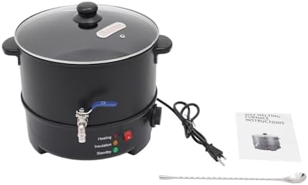 Wax Melter for Candle Making, 7.7 Liter Large Electric Wax Melting Pot Easy Pour Spout, Electric Non-Stick Candle Wax Melter Pot DIY Candle Making Kit w/ Adjustable Temperature for Candle Soap Cream - Image 2