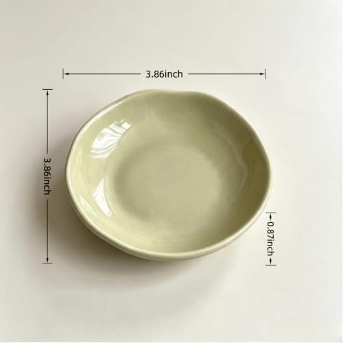 Ceramic Trinket Dish, Irregular Ring Jewelry Tray for Vanity Decor - Image 3