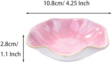 Porcelain Jewelry Dish Set of 2, 4.25'' Leaf Shaped Ring Holders - Image 2